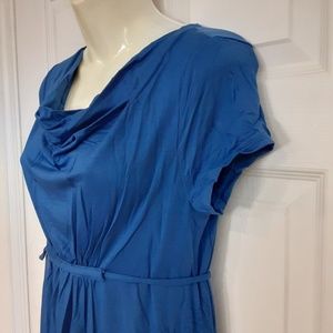 Maternity maxi dress drape neck NWT